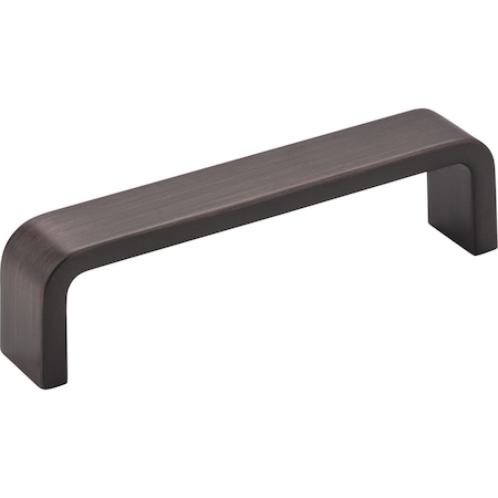 4 Center-to-Center Brushed Oil Rubbed Bronze Square Asher Cabinet Pull